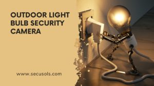 Outdoor light bulb security camera